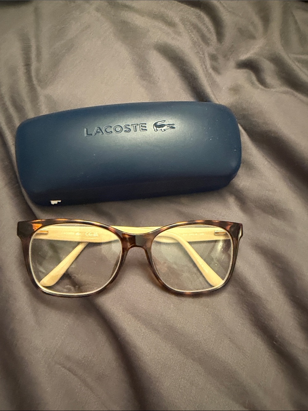 Women’s  Tortoiseshell Frame eye Glasses with Beige Arms